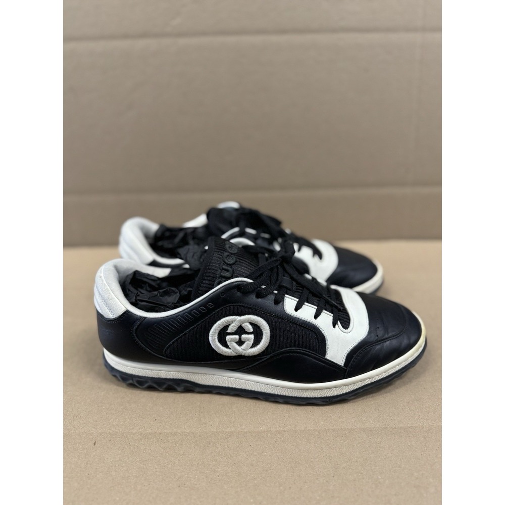 Size 11 - Gucci MAC80 Sneaker Off White Black Low Top - Picture 5 of 10